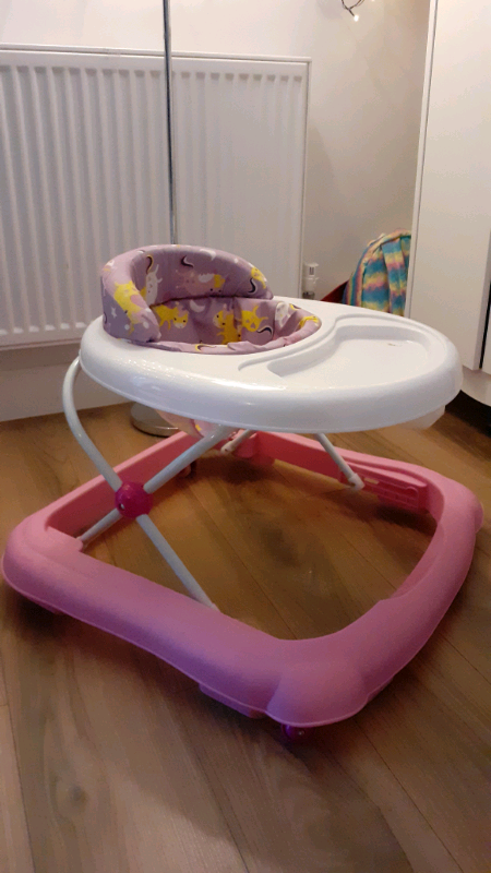 pink baby walker argos